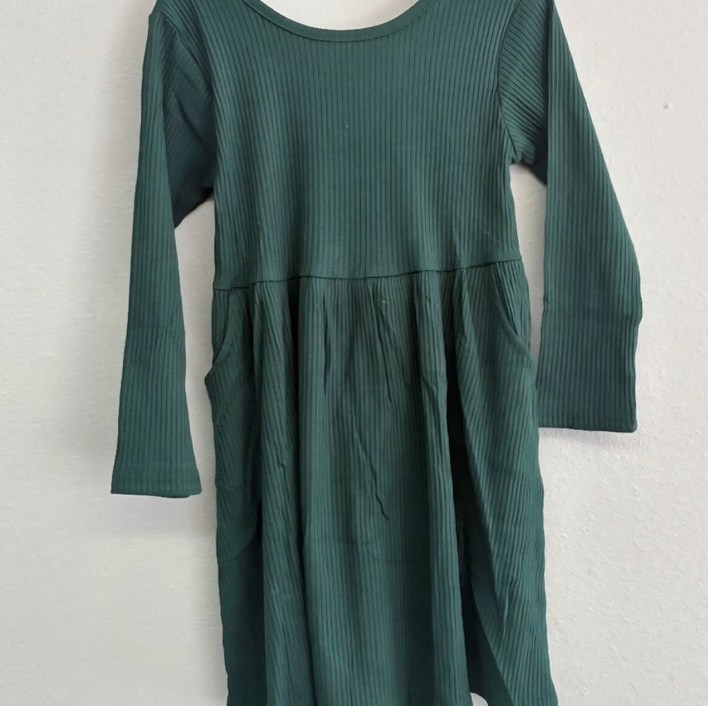 Green Ribbed Top
